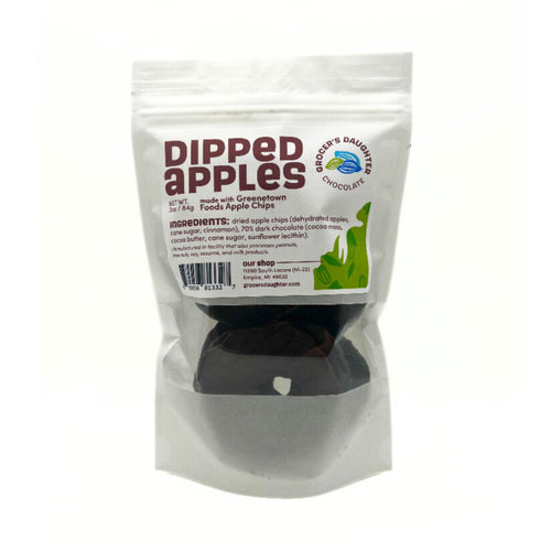 Chocolate Covered Apple Chips 3 Oz Case (4)