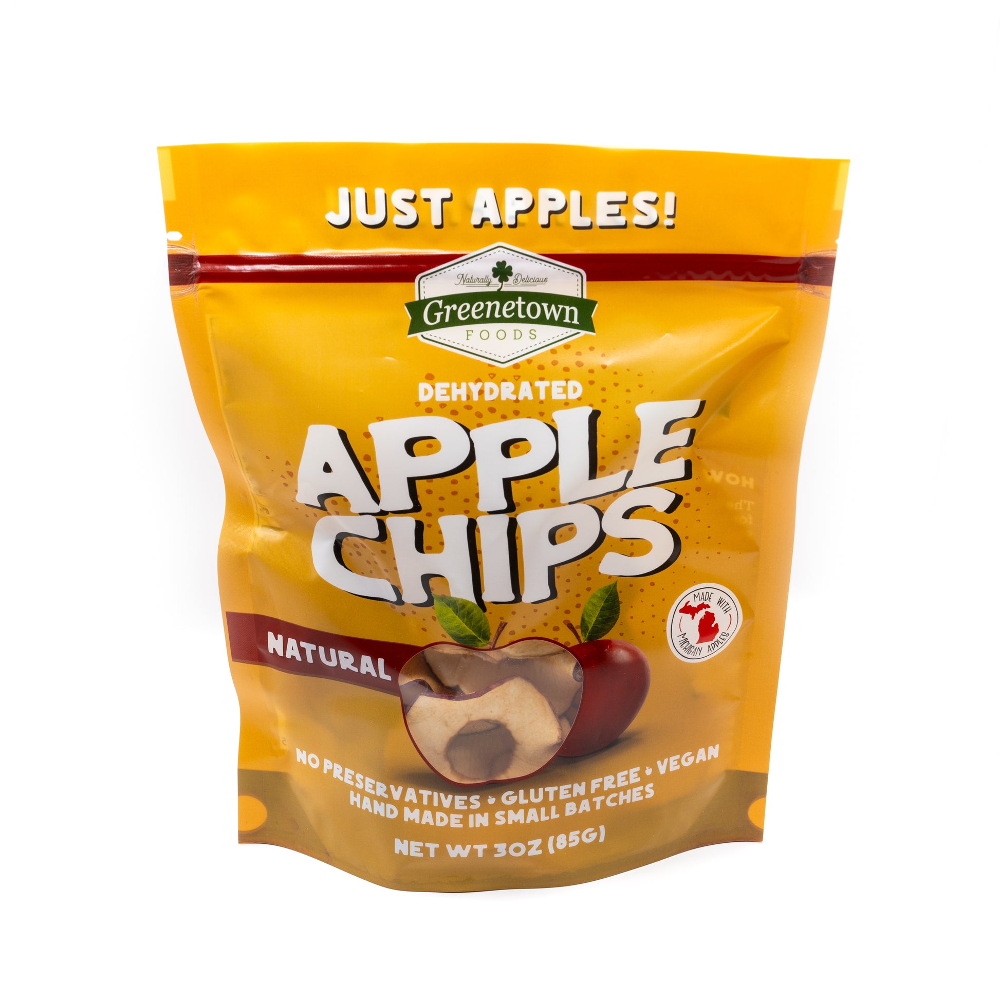 Natural Apple Chips 3 oz Case (6)